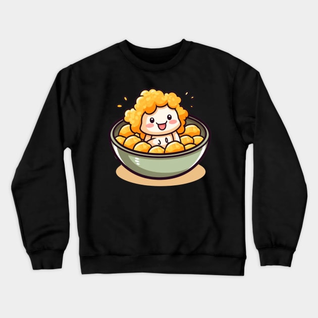 Tempura shrimp the crunchy, delicious delicacy you never knew you needed Crewneck Sweatshirt by Pixel Poetry